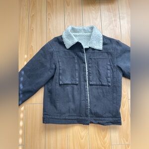 Vintage Denim Sherpa Jacket